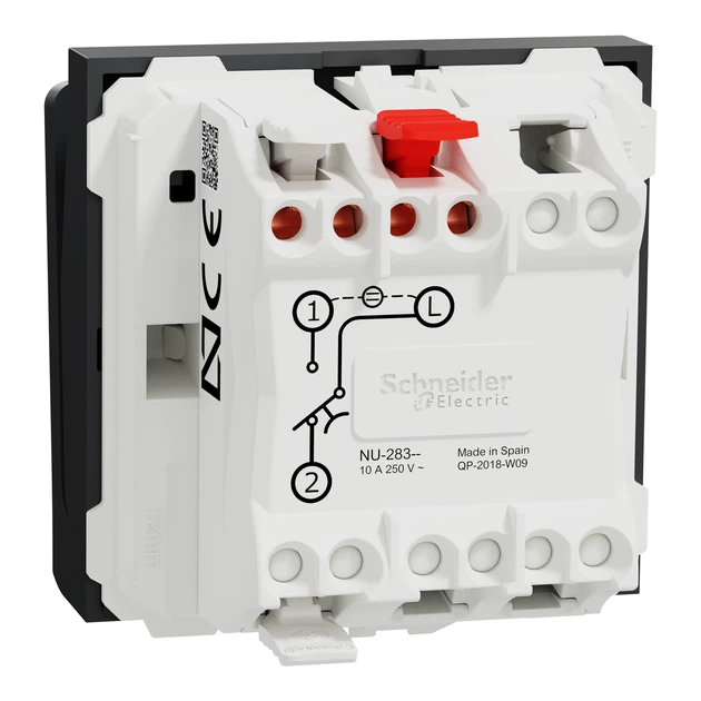 Вимикач картковий Schneider Electric Unica New з підсвіткою 2 модулі антрацит NU328354 - зображення 7