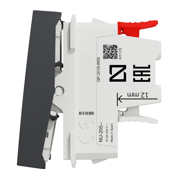 Переключатель перекрёстный Schneider Electric Unica New 2 модуля антрацит NU320554 - изображение 6