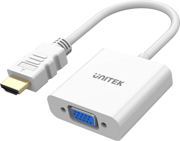 Adapter Unitek HDMI - VGA White (Y-6333C01) - obraz 1