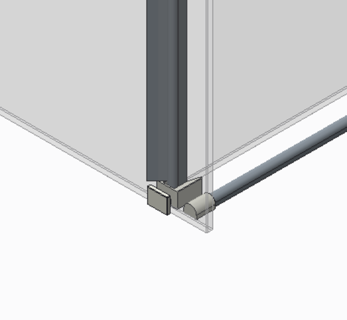 Боковая стенка для кабины Koer SR SW01-90x200-TR-01 прозрачное стекло Easy Clean 8мм, хром (KR5381) - Фото 5 Боковая стенка для кабины Koer SR SW01-90x200-TR-01 прозрачное стекло Easy Clean 8мм, хром (KR5381) - изображение 5