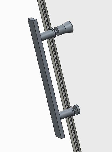 Двері в нішу Koer SR SD01-140x200-TR-01 прозоре скло Easy Clean 8мм, хром (KR5380) - зображення 14