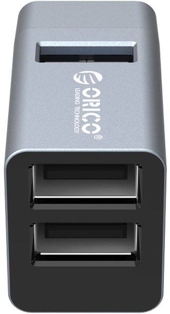 USB-хаб Orico Mini 1 х USB-A 3.0, 2 х USB-A 2.0 5Gbps (MINI-U32L-GY-BP) - зображення 3