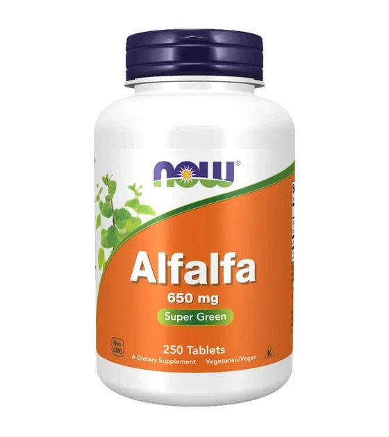 Люцерна Now Foods (Alfalfa) 650 мг 250 таблеток - Фото 1 Люцерна Now Foods (Alfalfa) 650 мг 250 таблеток - изображение 1