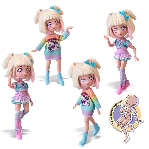 Кукла 4SF Manga Dolls Hello Kitty Стильная Конфетка-Единорог (HKTF2000) - Фото 4 Кукла 4SF Manga Dolls Hello Kitty Стильная Конфетка-Единорог (HKTF2000) - изображение 4