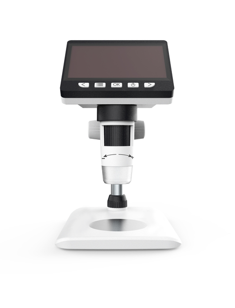 Мікроскоп цифровий на штативі з 4,3" LCD екраном Gaosuo M-700, зі збільшенням до 1000X - зображення 3