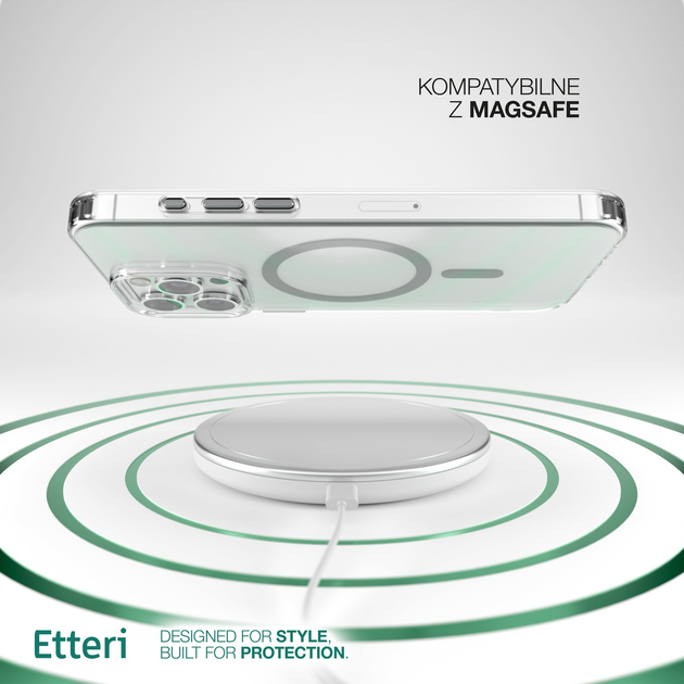 Панель Etteri Color Mag do Apple iPhone 12 / 12 Pro 6.1 Grey (GSM190918) - зображення 7