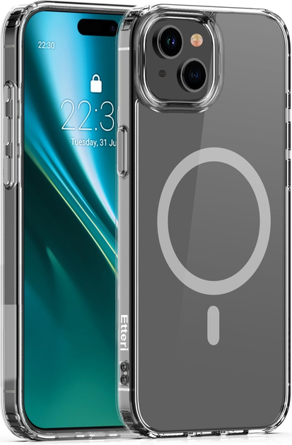 Панель Etteri Color Mag do Apple iPhone 15 6.1 Grey (GSM190923) - зображення 1