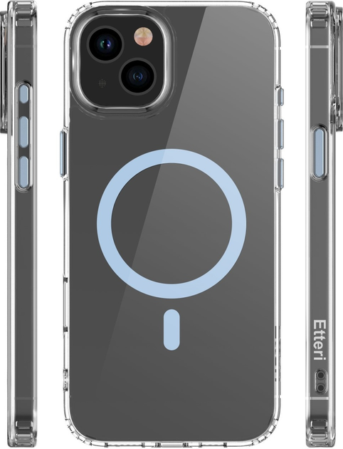 Etui plecki Etteri Color Mag do Apple iPhone 15 6.1 Light blue (GSM190947) - obraz 4