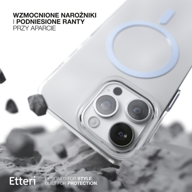 Etui plecki Etteri Color Mag do Apple iPhone 15 Pro 6.1 Light blue (GSM190948) - obraz 8