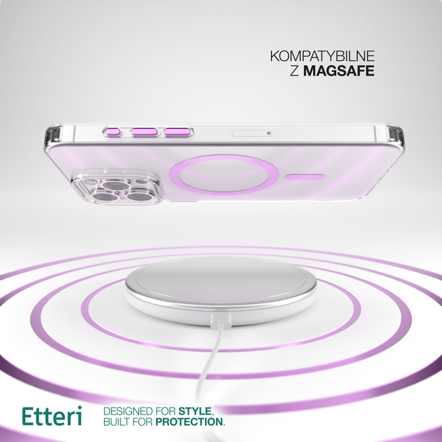 Панель Etteri Color Mag do Apple iPhone 15 Pro Max 6.7 Pink (GSM190937) - зображення 7