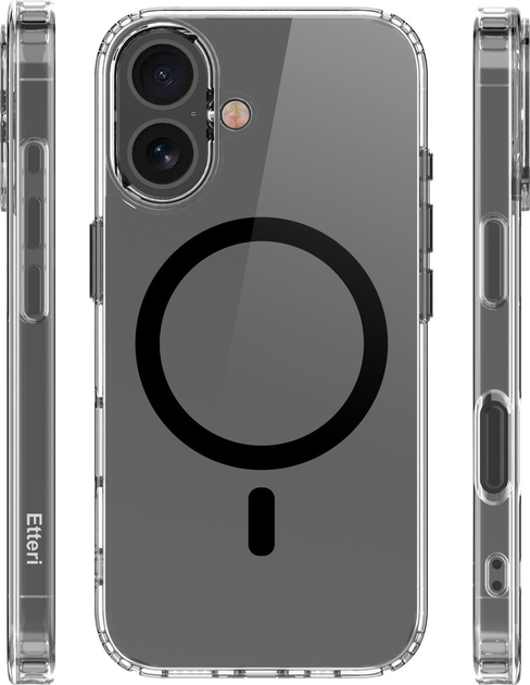 Панель Etteri Color Mag do Apple iPhone 16 6.1 Black (GSM190914) - зображення 4