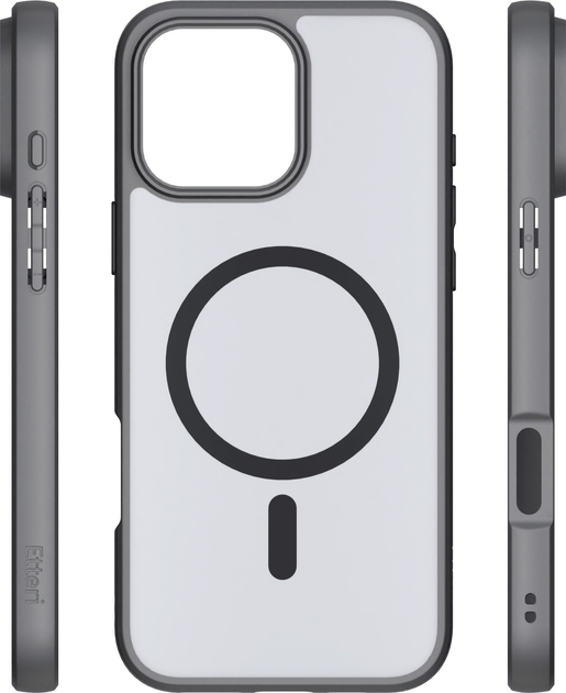 Панель Etteri Matt Mag do Apple iPhone 15 Pro 6.1 Black (GSM186870) - зображення 4