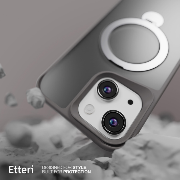 Панель Etteri Matt Mag Ring do Apple iPhone 13 6.1 Grey (GSM190631) - зображення 7