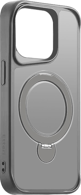Etui plecki Etteri Matt Mag Ring do Apple iPhone 15 Pro 6.1 Grey (GSM190635) - obraz 3