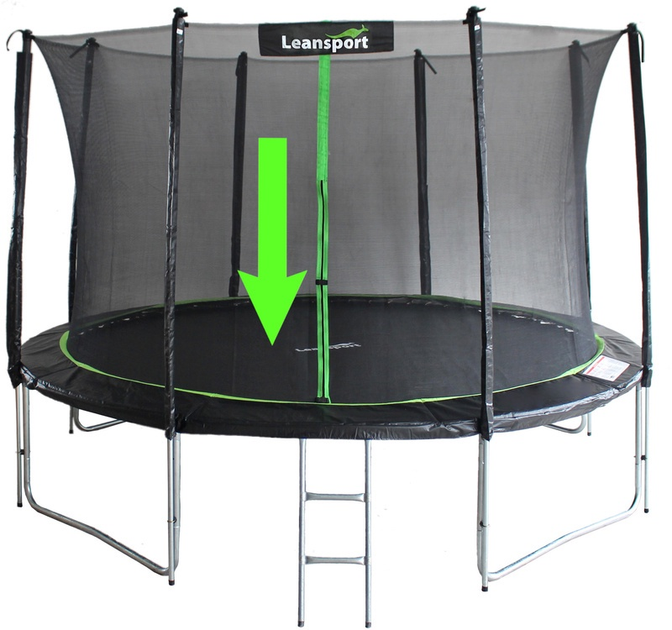 Mata LEAN Toys Sport do trampoliny serii Pro 426 cm 14ft Black (5908275996521) - obraz 3