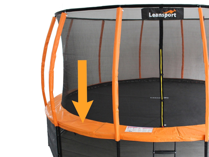 Чохол для пружин LEAN Toys Sport для батута серії Best 487 см 16 футів Помаранчевий (5903802457391) - зображення 1