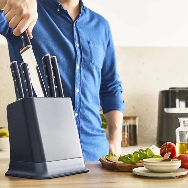 Набор ножей Tefal Ever Sharp Pro с блоком самозаточки 6 предметов