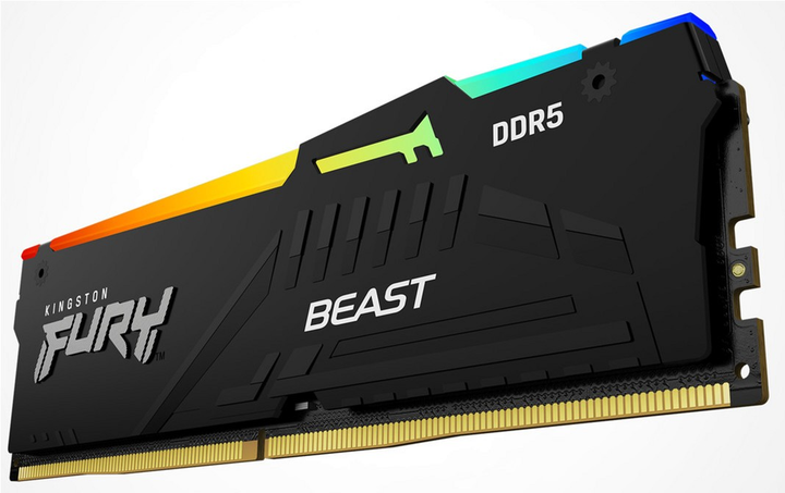 Оперативна пам'ять Kingston Fury Beast DDR5-6000 RGB 16384MB PC5-48000 Black (KF560C30BBEA-16) - зображення 3