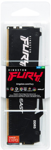 Оперативна пам'ять Kingston Fury Beast DDR5-6000 RGB 16384MB PC5-48000 Black (KF560C30BBEA-16) - зображення 5