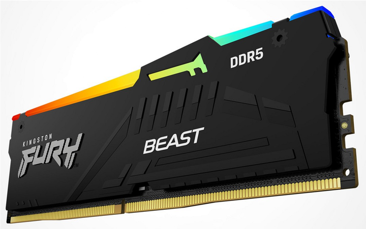Оперативна пам'ять Kingston Fury Beast DDR5-6400 RGB 65536MB PC5-51200 (Kit of 2x32768) Black (KF564C32BBAK2-64) - зображення 4