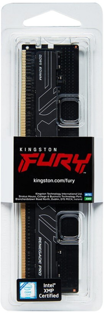 Pamięć RAM Kingston Fury DDR5-6000 32768MB PC5-48000 Renegade Pro EXPO ECC Registered 1Rx4 Black (KF560R32RBE-32) - obraz 4