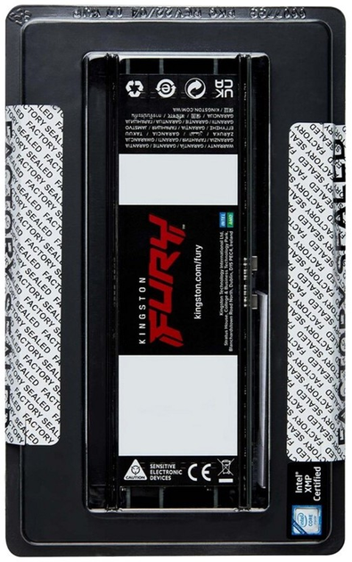 Оперативна пам'ять Kingston Fury DDR5-6400 131072MB PC5-51200 (Kit of 4x32768) Renegade Pro XMP ECC Registered 1Rx4 Black (KF564R32RBK4-128) - зображення 5