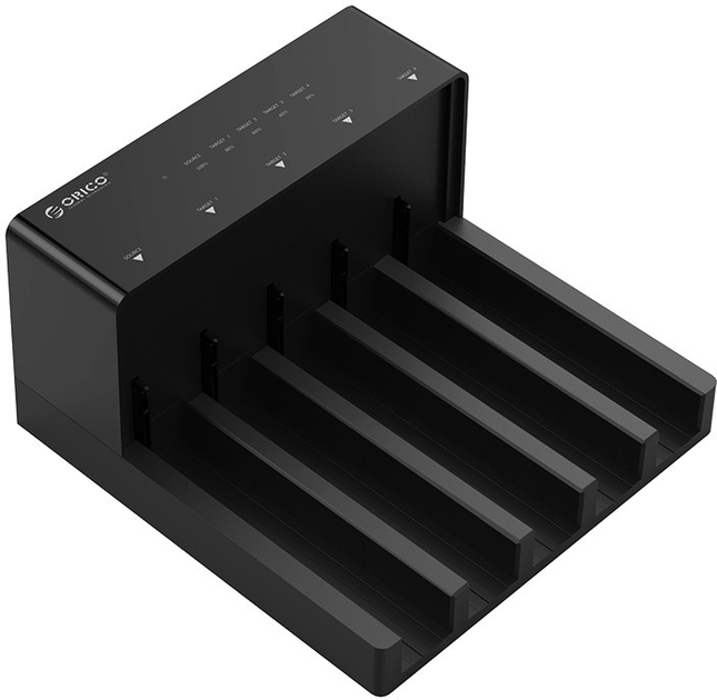 Stacja klonująca Orico do SSD/HDD 5x SATA 3.5 / 2.5'' (6558US3-C-EU-BK-BP) - obraz 4
