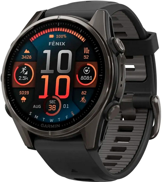 Смарт-годинник Garmin fenix 8 43mm AMOLED Sapphire Carbon Grey Titanium (010-02903-21) - зображення 1