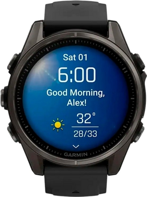 Смарт-годинник Garmin fenix 8 43mm AMOLED Sapphire Carbon Grey Titanium (010-02903-21) - зображення 6