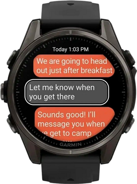 Смарт-годинник Garmin fenix 8 43mm AMOLED Sapphire Carbon Grey Titanium (010-02903-21) - зображення 8