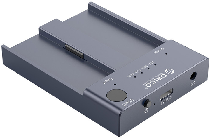 Станція клонування Orico для SSD 2x NVMe M.2 (M2P2-C3-C-EU-GY-BP) - зображення 2