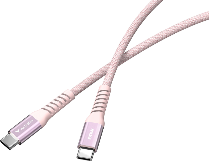 Кабель Verbatim Sync & Charge Magnetic 60W USB-C - USB-C 1.2 м Pink (0023942318538) - зображення 2