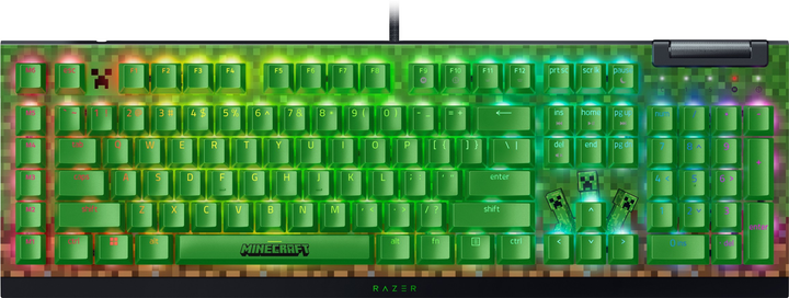 Клавіатура дротова Razer BlackWidow V4 X Green Switch USB Minecraft Edition (RZ03-04704100-R3M1) - зображення 1