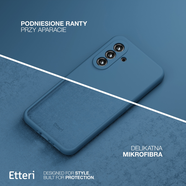 Панель Etteri Silicone Case do Samsung Galaxy A56 5G Dark blue (GSM190268) - зображення 5