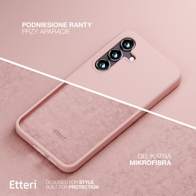 Панель Etteri Silicone Case do Samsung Galaxy S22 Light pink (GSM183534) - зображення 4