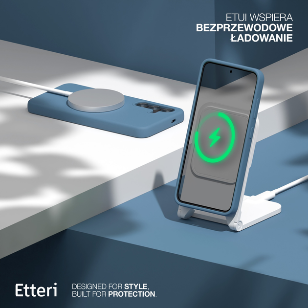 Etui plecki Etteri Silicone Case do Samsung Galaxy S23 Dark blue (GSM183454) - obraz 6