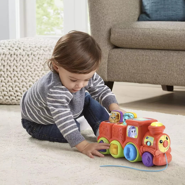 Muzyczny pociąg ze zwierzętami VTech Roll & Surprise Animal Train język angielski (3417765549038) - obraz 5