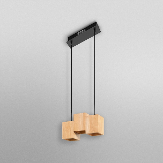Lampa sufitowa LEDVANCE SMART+ Wi-Fi Decor Wood Pendant 21W 3000-6500K 1200Lm (4058075757462) - obraz 9