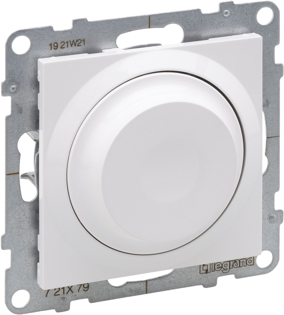 Ściemniacz obrotowy Legrand Suno 300W White (721179) - obraz 1