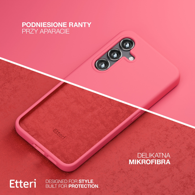 Панель Etteri Silicone Case do Samsung Galaxy S23 Plus Raspberry (GSM183556) - зображення 4