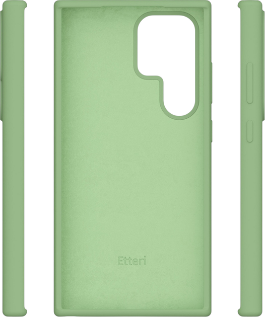 Панель Etteri Silicone Case do Samsung Galaxy S23 Ultra Light green (GSM183477) - зображення 3
