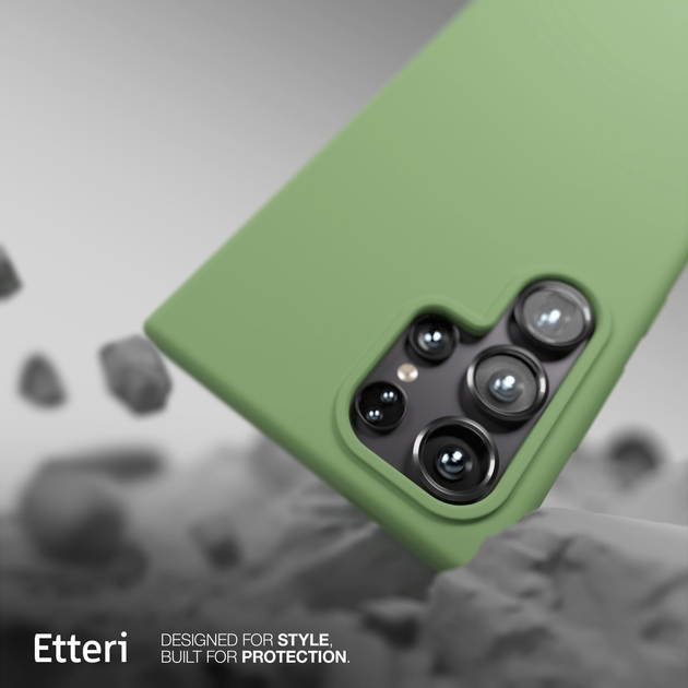 Панель Etteri Silicone Case do Samsung Galaxy S23 Ultra Light green (GSM183477) - зображення 4