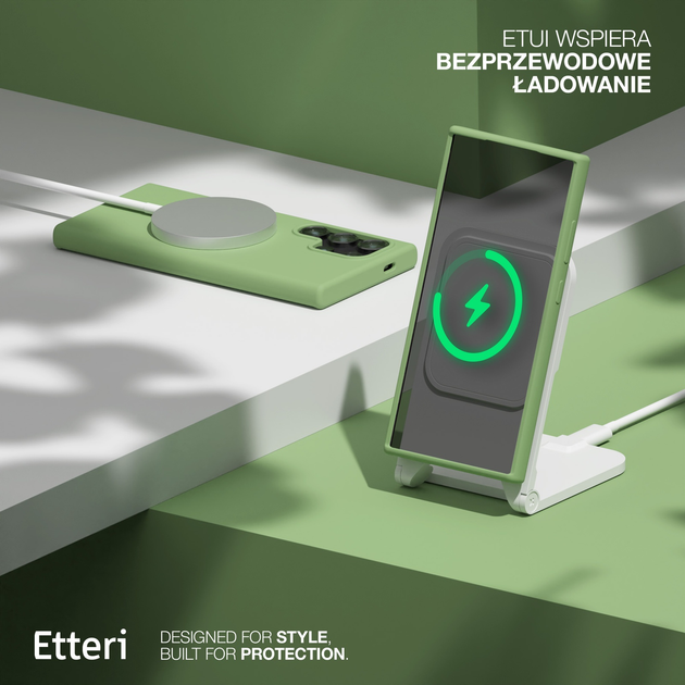 Панель Etteri Silicone Case do Samsung Galaxy S23 Ultra Light green (GSM183477) - зображення 6