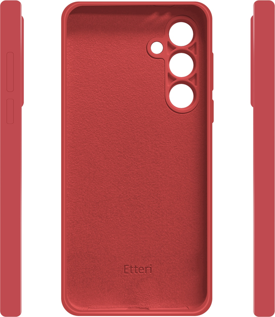 Панель Etteri Silicone Case do Samsung Galaxy S24 FE Raspberry (GSM190297) - зображення 4