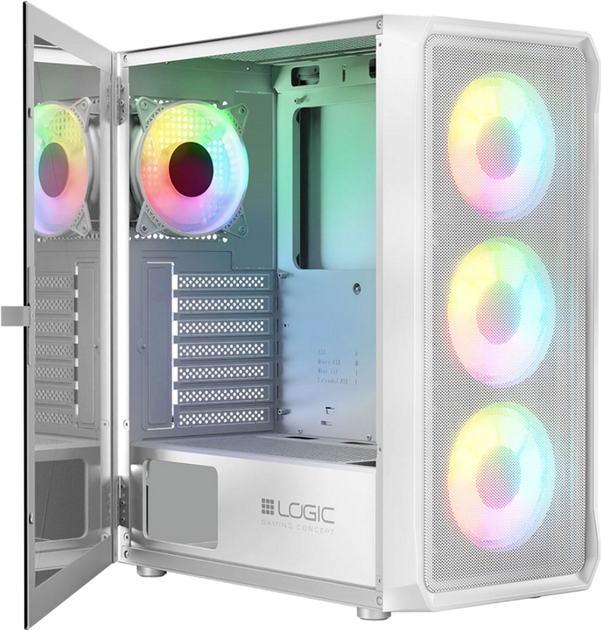 Obudowa LogicConcept Portos ARGB Midi White (AT-PORTOS-20-0000000-0002) - obraz 8