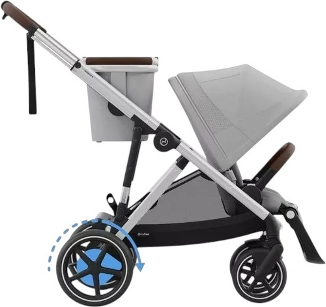 Wózek spacerowy elektryczny Cybex eGazelle S Stone Grey 524000523 (4063846465866) - obraz 1