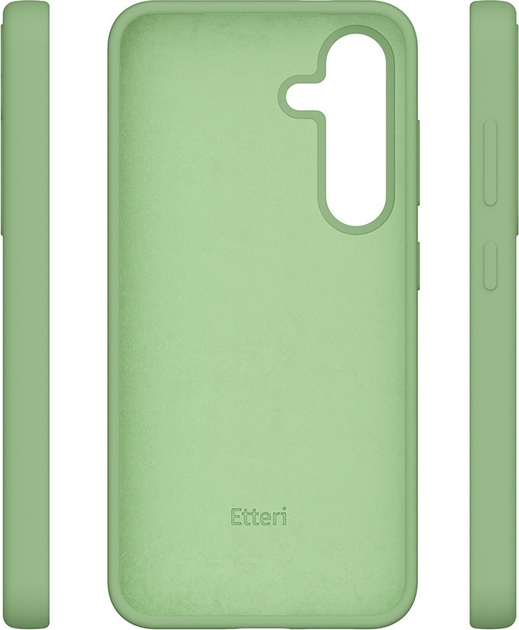 Etui plecki Etteri Silicone Case do Samsung Galaxy S25 Plus Light green (GSM190278) - obraz 4