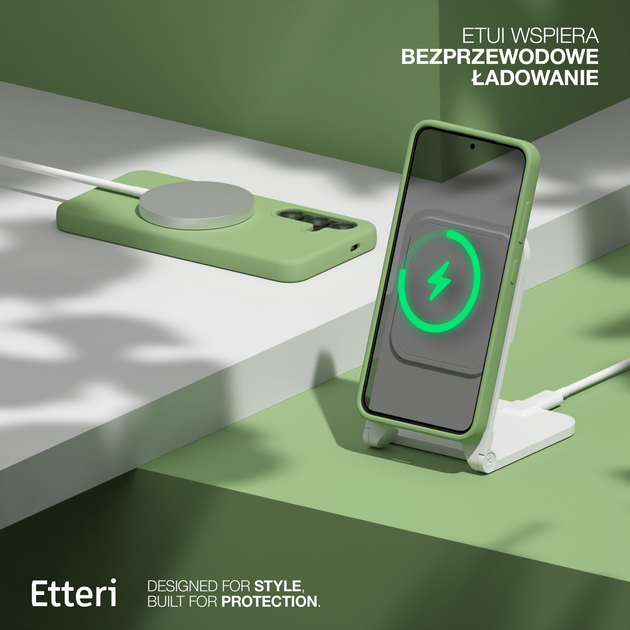 Etui plecki Etteri Silicone Case do Samsung Galaxy S25 Plus Light green (GSM190278) - obraz 7