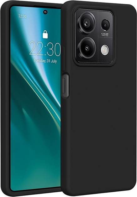 Панель Etteri Silicone Case do Xiaomi Redmi Note 13 5G Black (GSM183420) - зображення 1