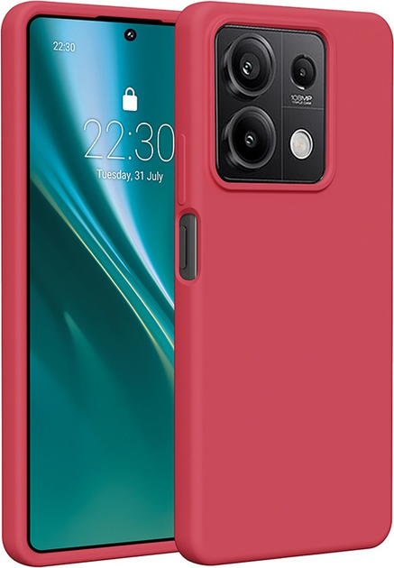 Панель Etteri Silicone Case do Xiaomi Redmi Note 13 5G Raspberry (GSM183550) - зображення 1